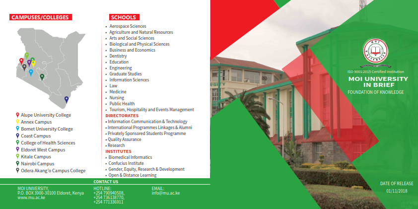 Moi University at a glance 001